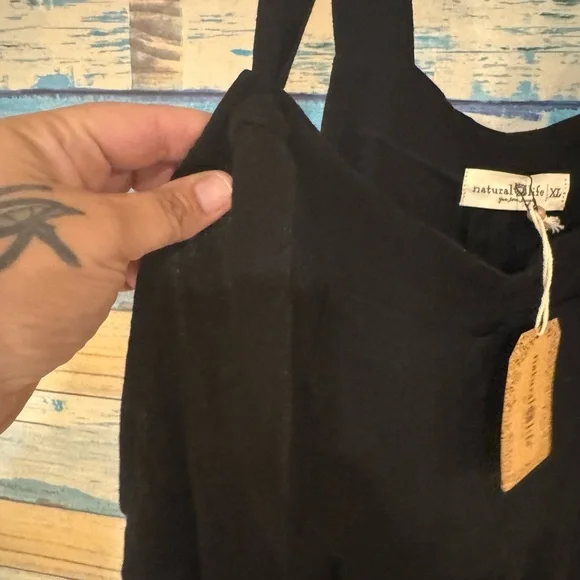 NATURAL LIFE Black Bohemian Romper - Picture 3 of 5